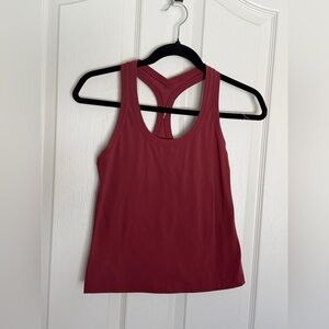 Lululemon Align Tank Top in Rust Red